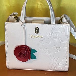 Loungefly Beauty and the Beast Debossed Ivory Handbag  This is in amazing pre-lo
